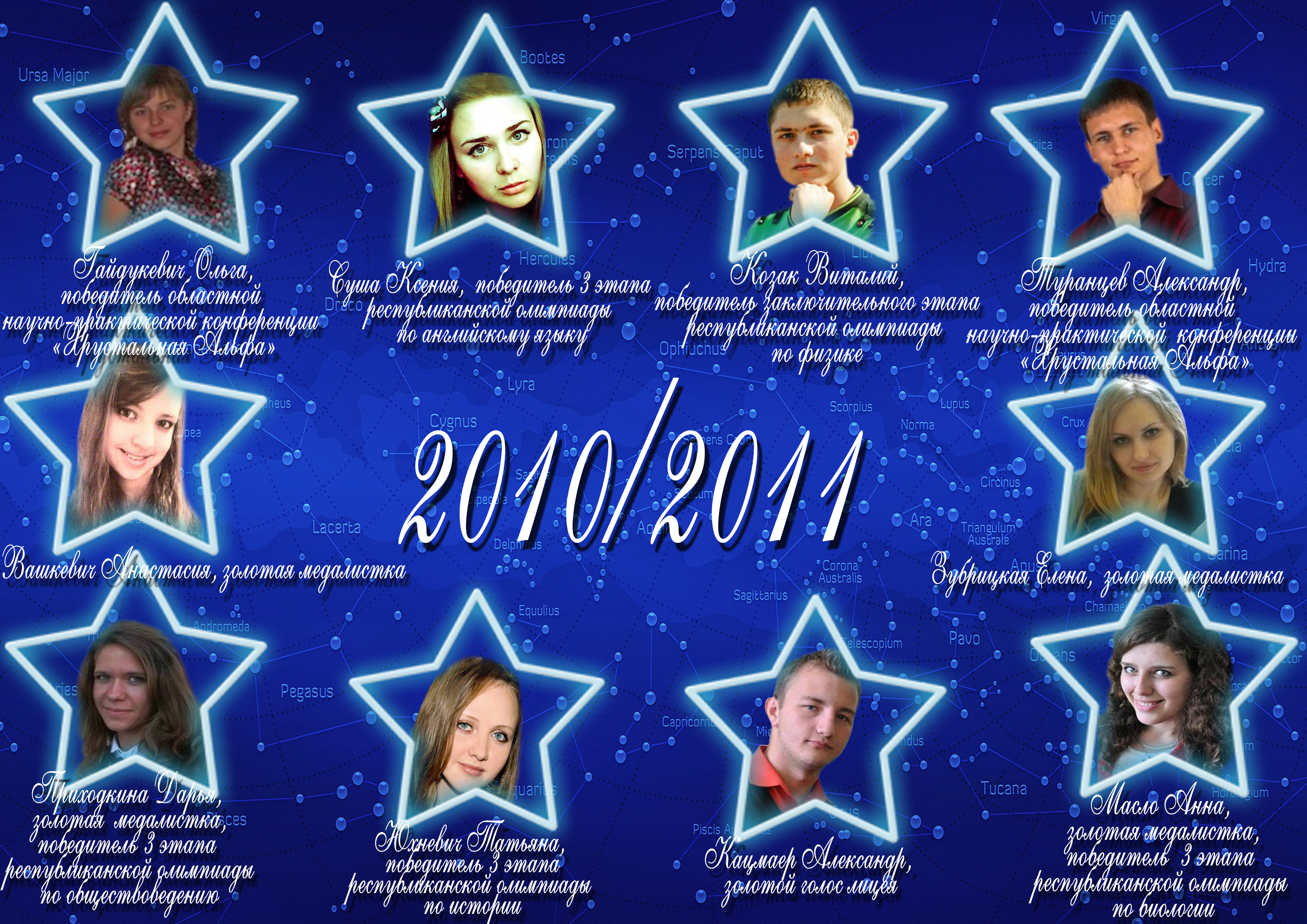 Созвездие лицея 2010/2011 учебного года