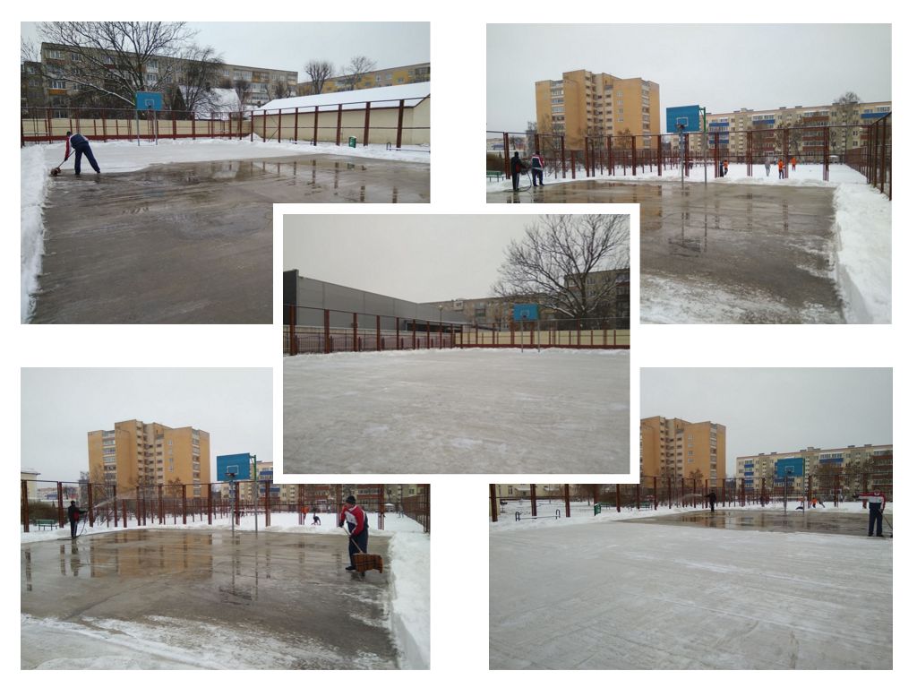 Заливка катка
