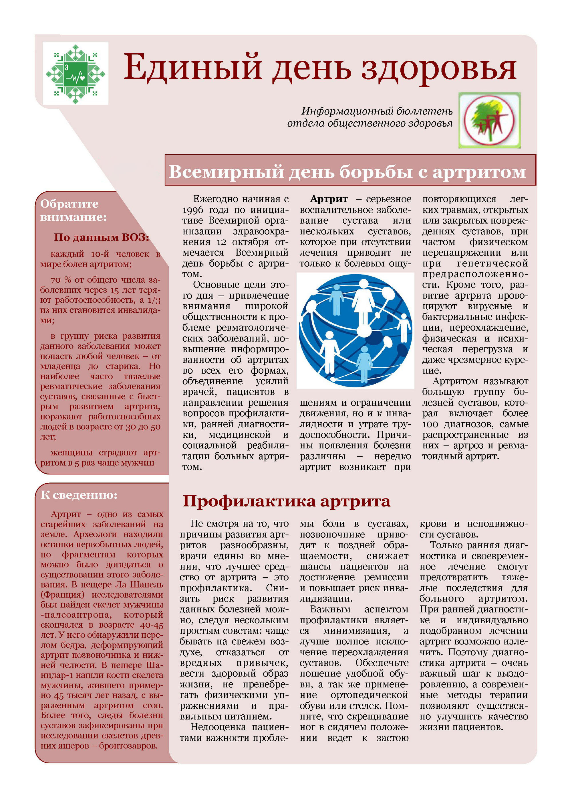 Бюллетень Лидского РайЦГЭ