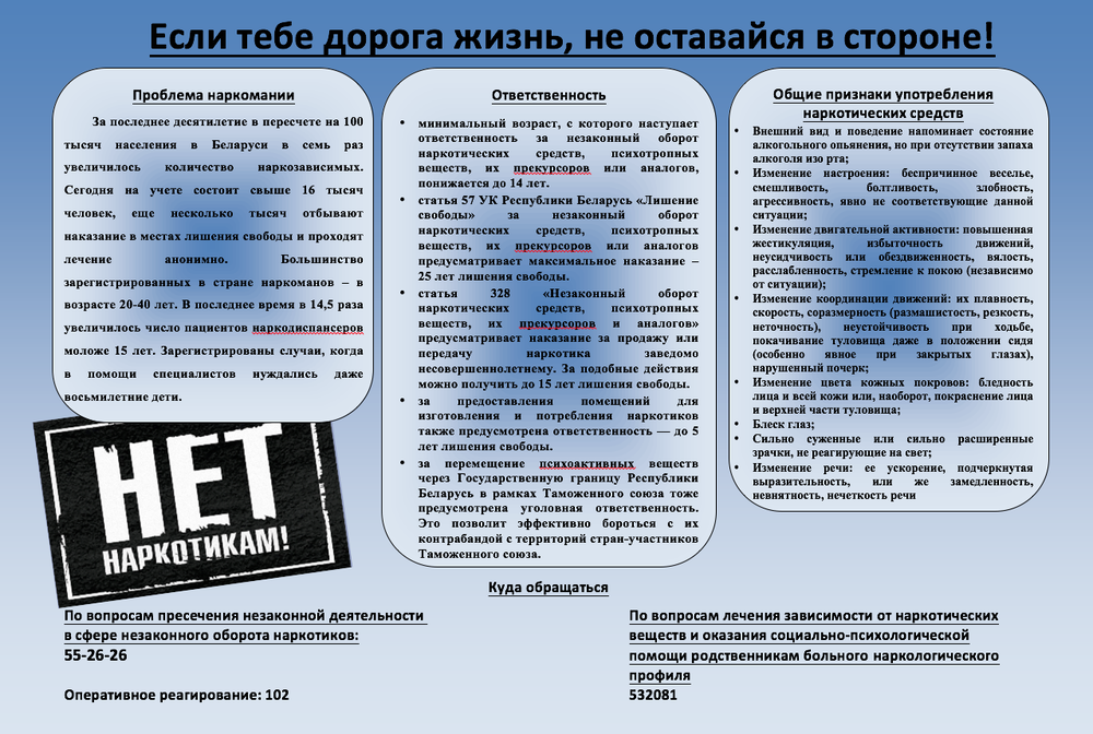 1 марта - Международный день борьбы с наркоманией и наркобизнесом